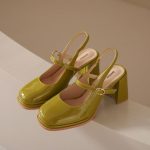 Sandales vernies à bout rond pour femmes - Assembly Line Upgrade Version Black / 34