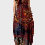 Sexy Casual Print Backless Long Dress Dresses