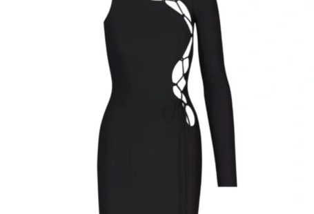 Skims Dresses | Skims Lace Up Dress In Gray | Color: Gray | Size: M