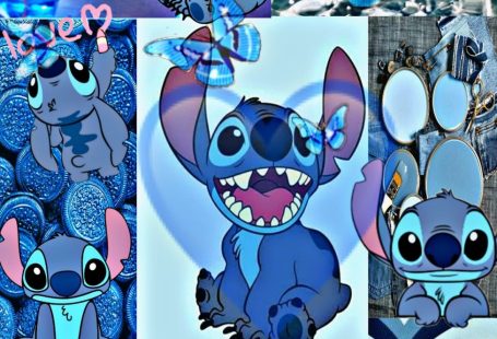 Stitch blue wallpaper