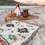 Tribale dekens Indian Outdoor Rugs Camping Picnic Deken Boho Decoratieve beddekens Plaid Sofa Mats Travel Tapsel Koerselen Linnen