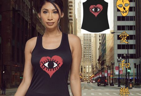 XA Lover's Eye in Women's Ideal Racerback Tank
