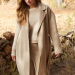 YAYA - langer Mantel Pure Cashmere Brown - 34/36