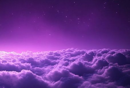 Download premium image of Wallpaper of clouds purple aesthetic night sky. by Nunny about wallpaper, mobile wallpaper, aesthetic wallpaper, backgrounds, and stars 15372857