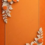 Fond Conception De Carte De Mariage Orange d'écran Photo Téléchargement Gratuit - Pngtree