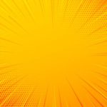 Free Vector | Yellow comic zoom lines background
