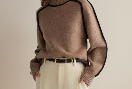 Kelly | Klassischer und eleganter Winterpullover - Weiß / S