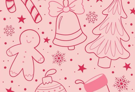 Pink Christmas Phone Wallpaper