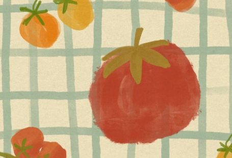 Tomatoes Digital Illustration Phone Background