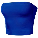 Women's Tube Crop Tops Strapless Cute Sexy Cotton Tops