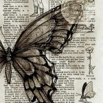 butterfly   Vintage posterler  Art deco posterler  Eskiz