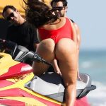 Ashley Graham is ready to race to the rescue in sexy Baywatch style beach shoot