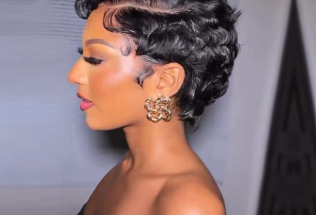 BAISI Sexy Finger Wave Pixie Lace Wig