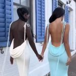 Fashion halter sexy backless slim package hip temperament dress