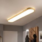 Nordic Minimalistische ovale LED-Deckenleuchte von Ozawa B-65CM-dimmbar