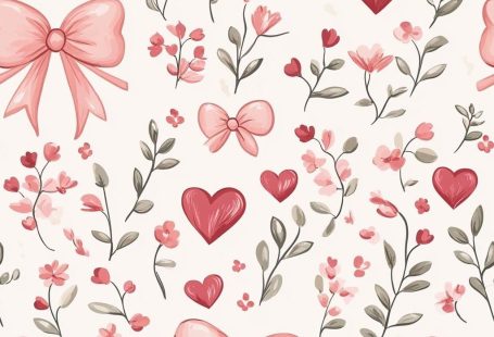 Valentines Day Seamless Digital Pattern for Crafting and Design Projects abstract pattern