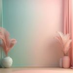 A soft vintage gradient blur background with a pastel colored well use as studio room product presentation and banner | Premium AI-generated image