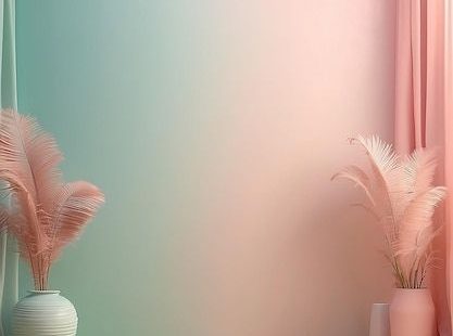 A soft vintage gradient blur background with a pastel colored well use as studio room product presentation and banner | Premium AI-generated image