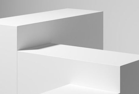 Макет иллюстрации геометрического подиума для презентации продукта синий фон 3d иллюстрация | Премиум Фото